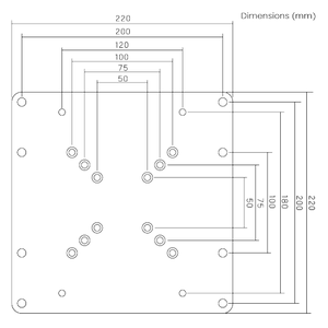 Wolff Mount TVB-109 vesa adapter – product view