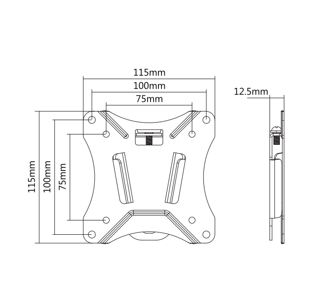 Wolff Mount TVB-12 tv wall mount – product view