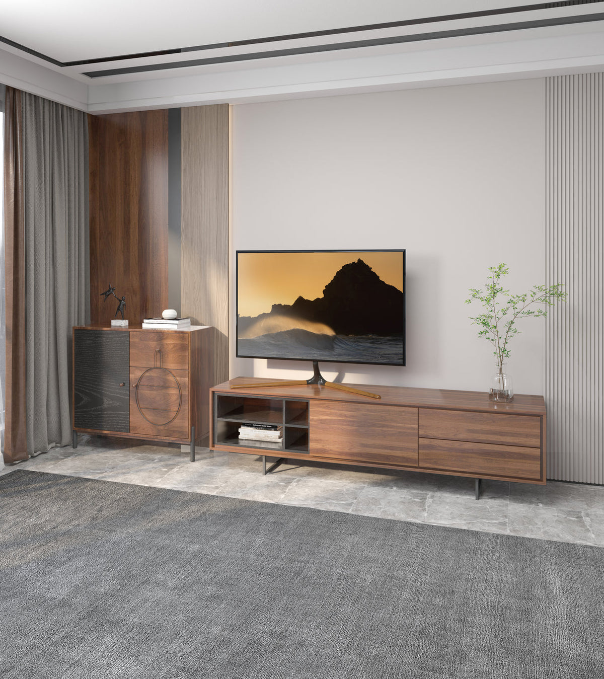 Wolff Mount TVB-126 tabletop tv stand – installation example