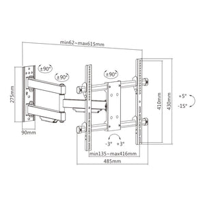 Heavy-Duty Full-Motion TV Wall Mount | TVB-05
