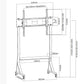 Wolff Mount TVB-118 tv floor stand – product view