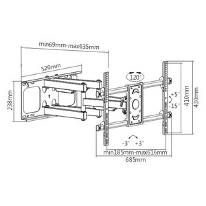 Heavy-Duty Full-Motion TV Wall Mount | TVB-78