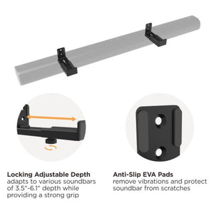 Adjustable Soundbar Wall Mount Brackets | TVB-84