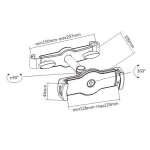 Car Headrest Mount Tablet Holder | TVB-93