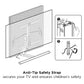Contemporary Aluminum Pedestal Tabletop TV Stand | TVB-95