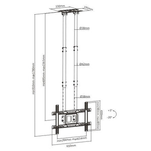 Wolff Mount TVB-123 tv ceiling mount – product view
