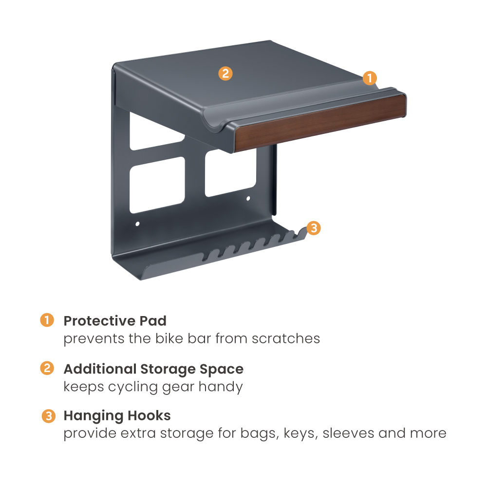 Wolff Mount TVB-140 bike wall rack – product view
