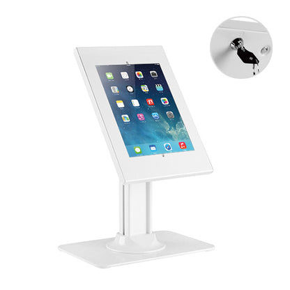 Tablet Desk Stand Lockable White | TVB-138