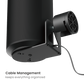 Wolff Mount TVB-131 speaker wall mount – cable management detail